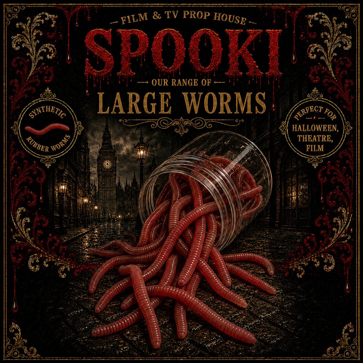 Large Rubber Worms